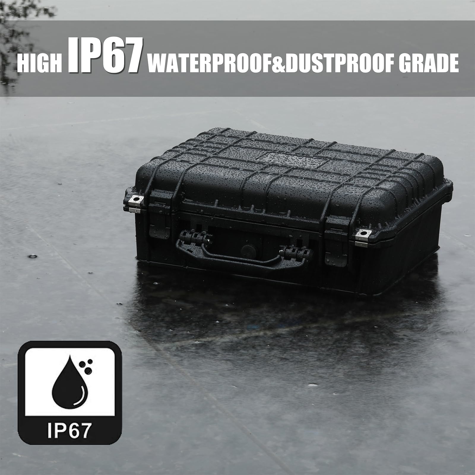 Mayouko high-density polypropylene body keeps case lightweight yet durable