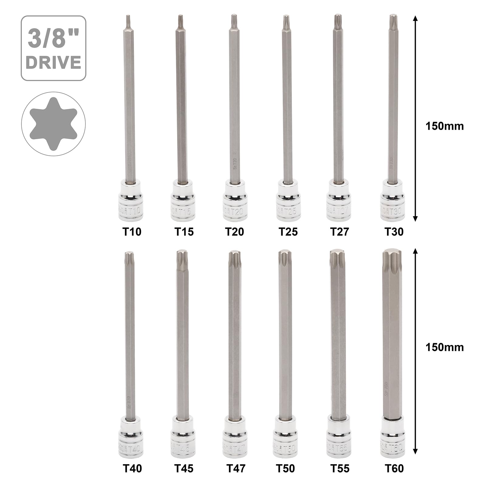 Mayouko long hex socket 12mm for tight bolting tasks