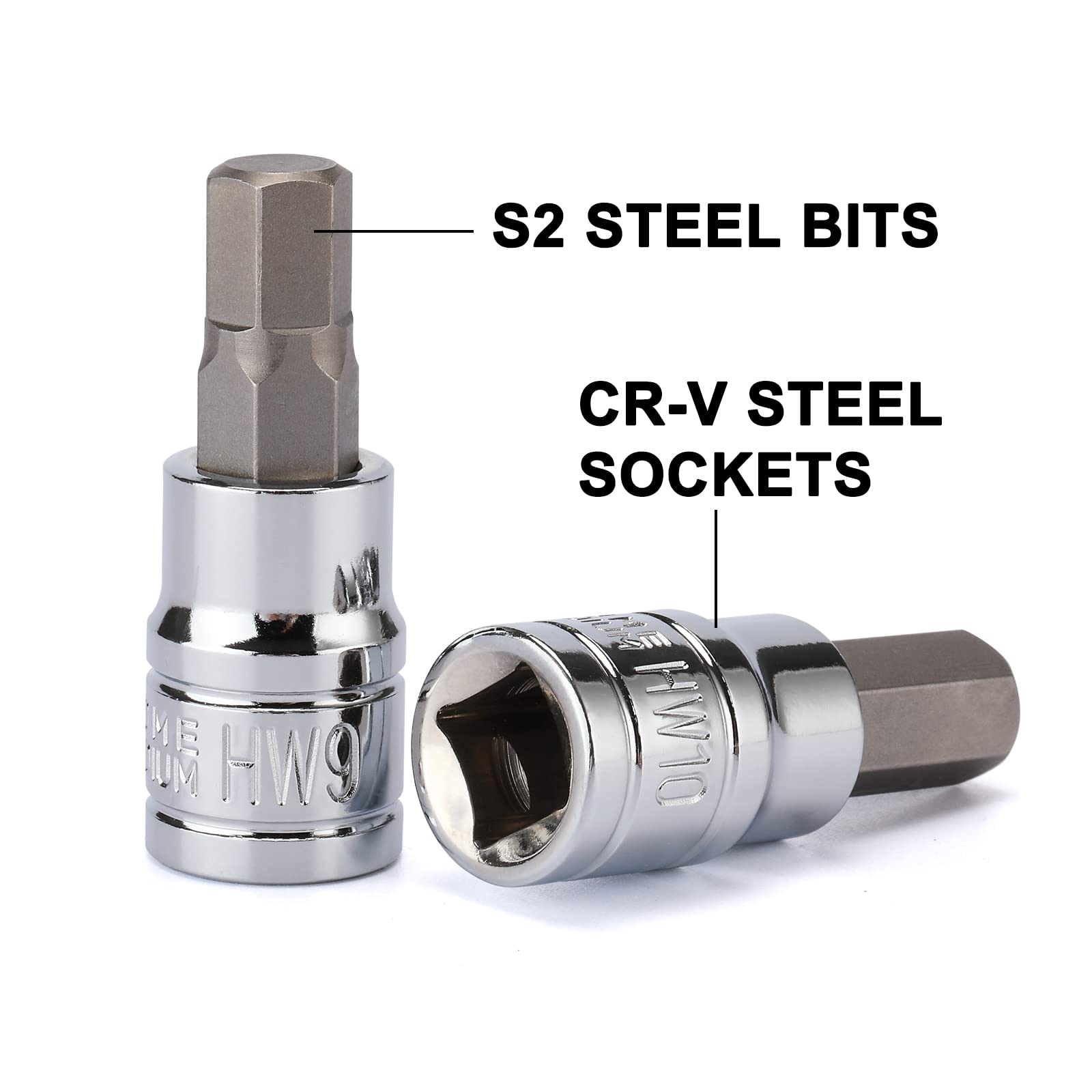 Mayouko metric drive sockets range from 2mm to 19mm for precision.