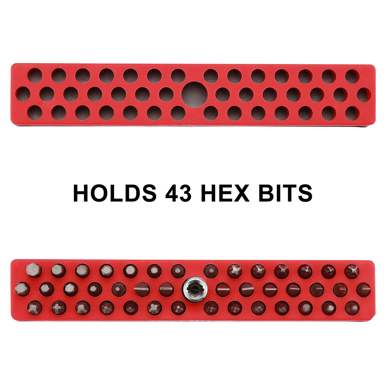 Mayouko open design allows quick identification and retrieval of bits