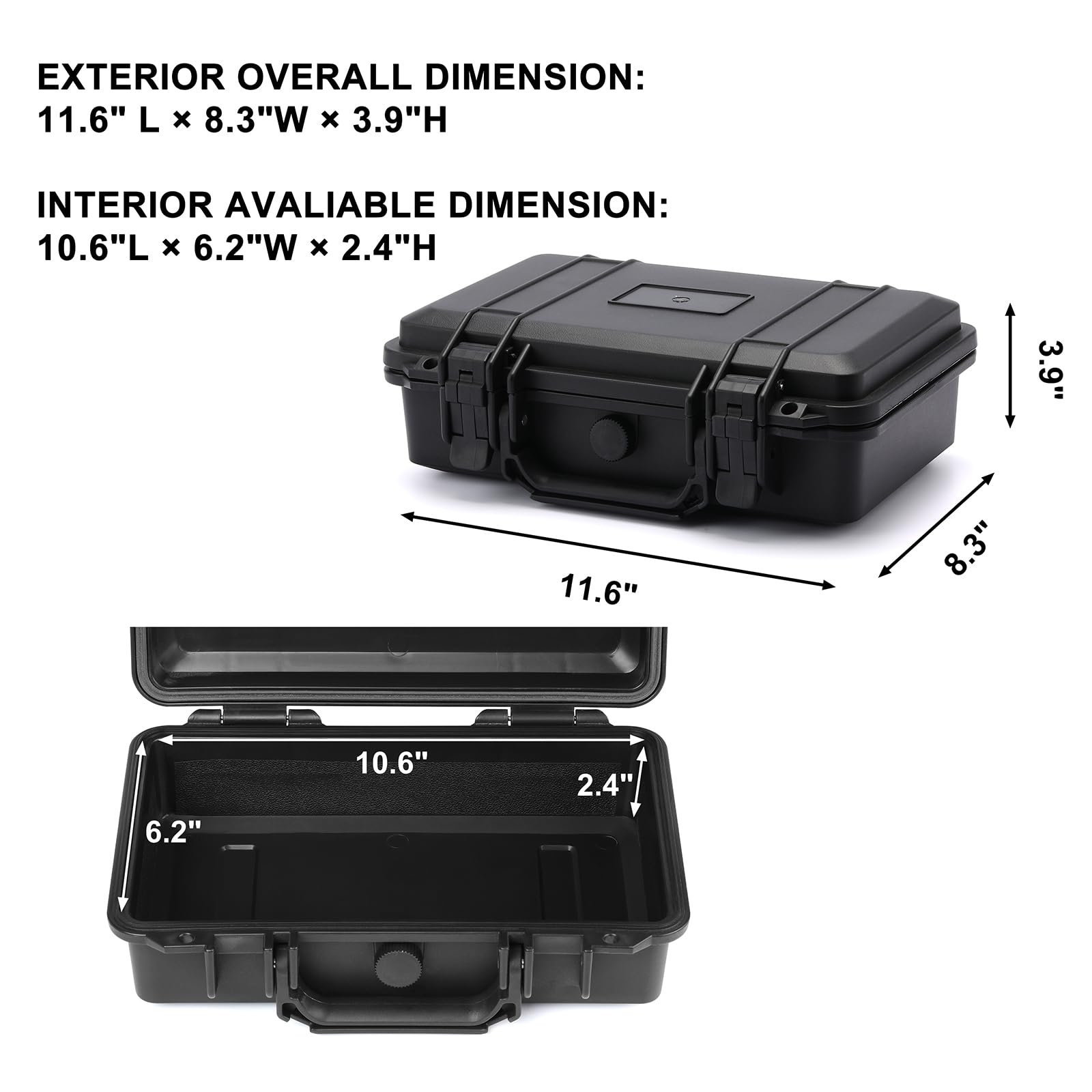 Mayouko portable tool box foam insert enables customized tool compartments.