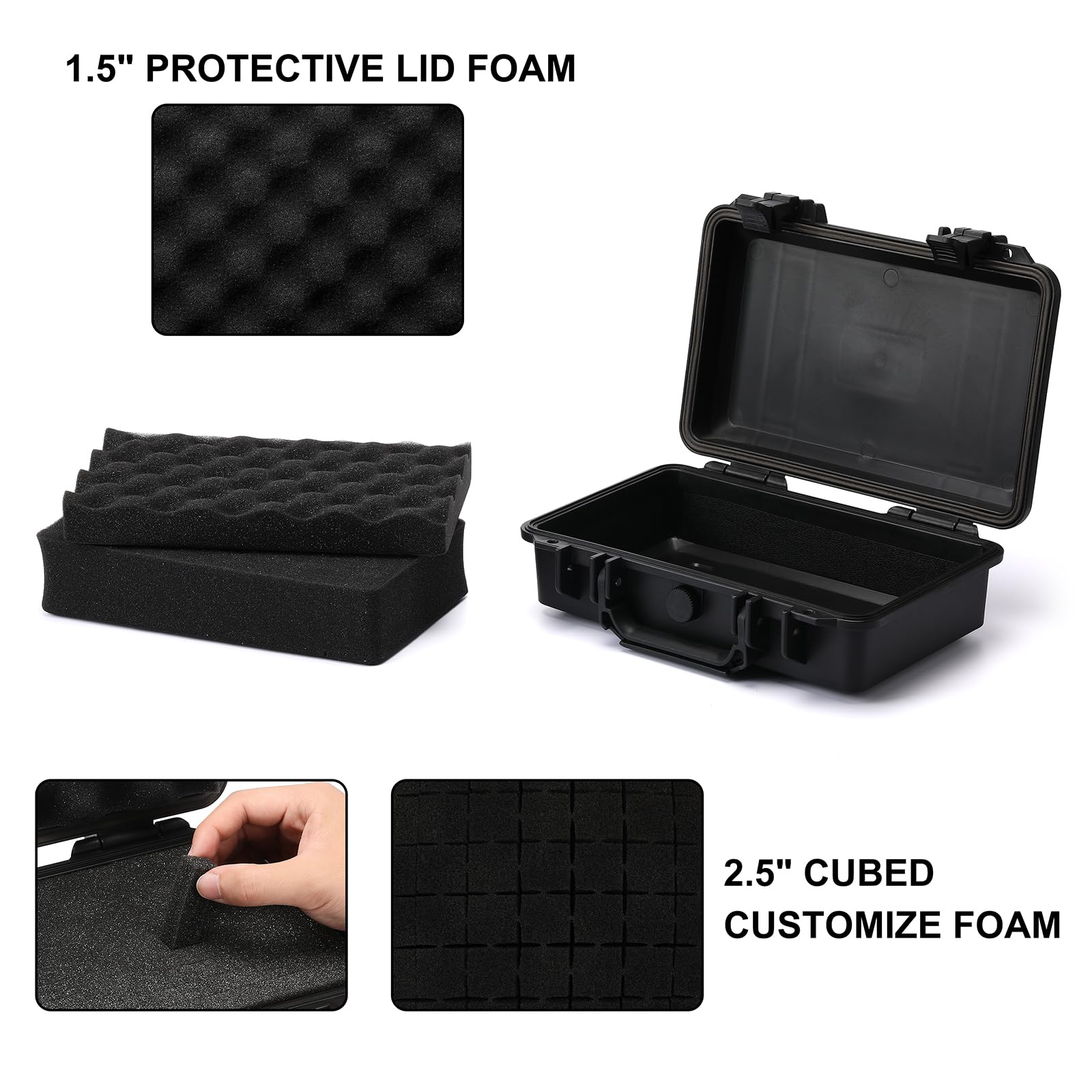 Mayouko portable tool box inner dimensions optimize space for organized tools.