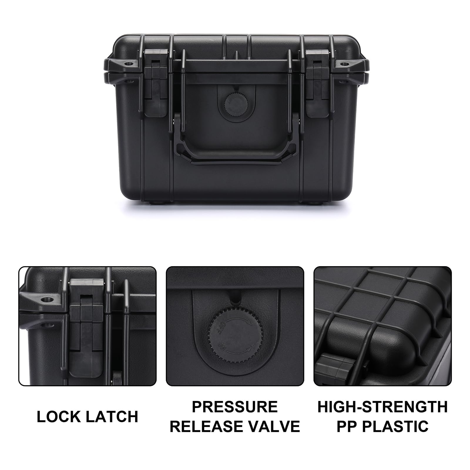 Mayouko tool box with easy-open latches for quick access