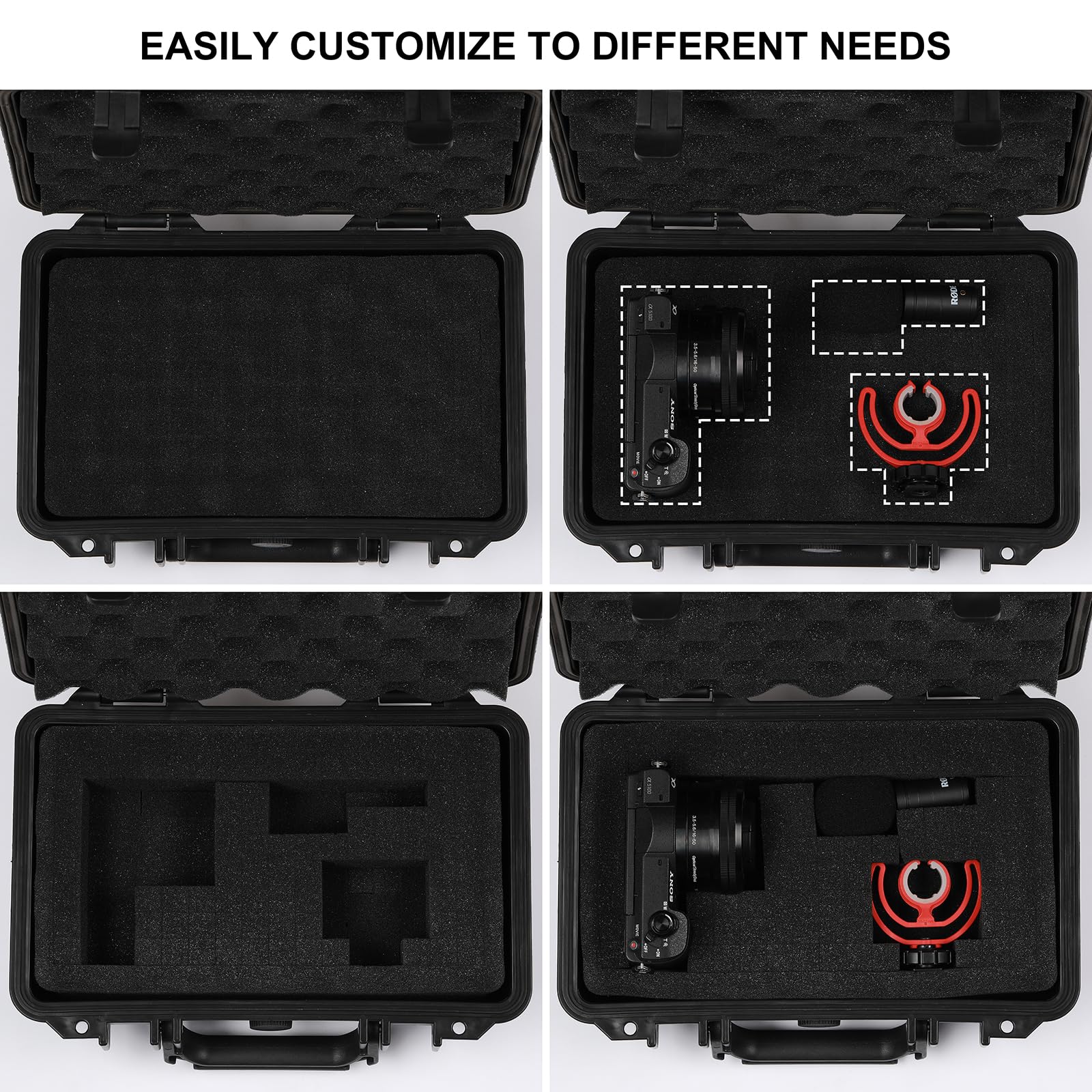 Mayouko portable tool box sealing rubber strip seals moisture for durability.