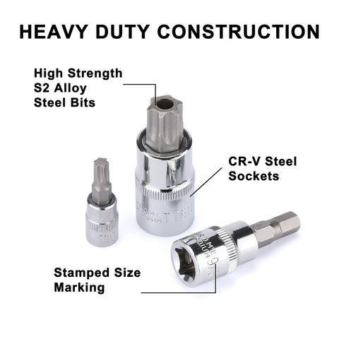 Mayouko S2 steel and chrome vanadium bits deliver lasting durability