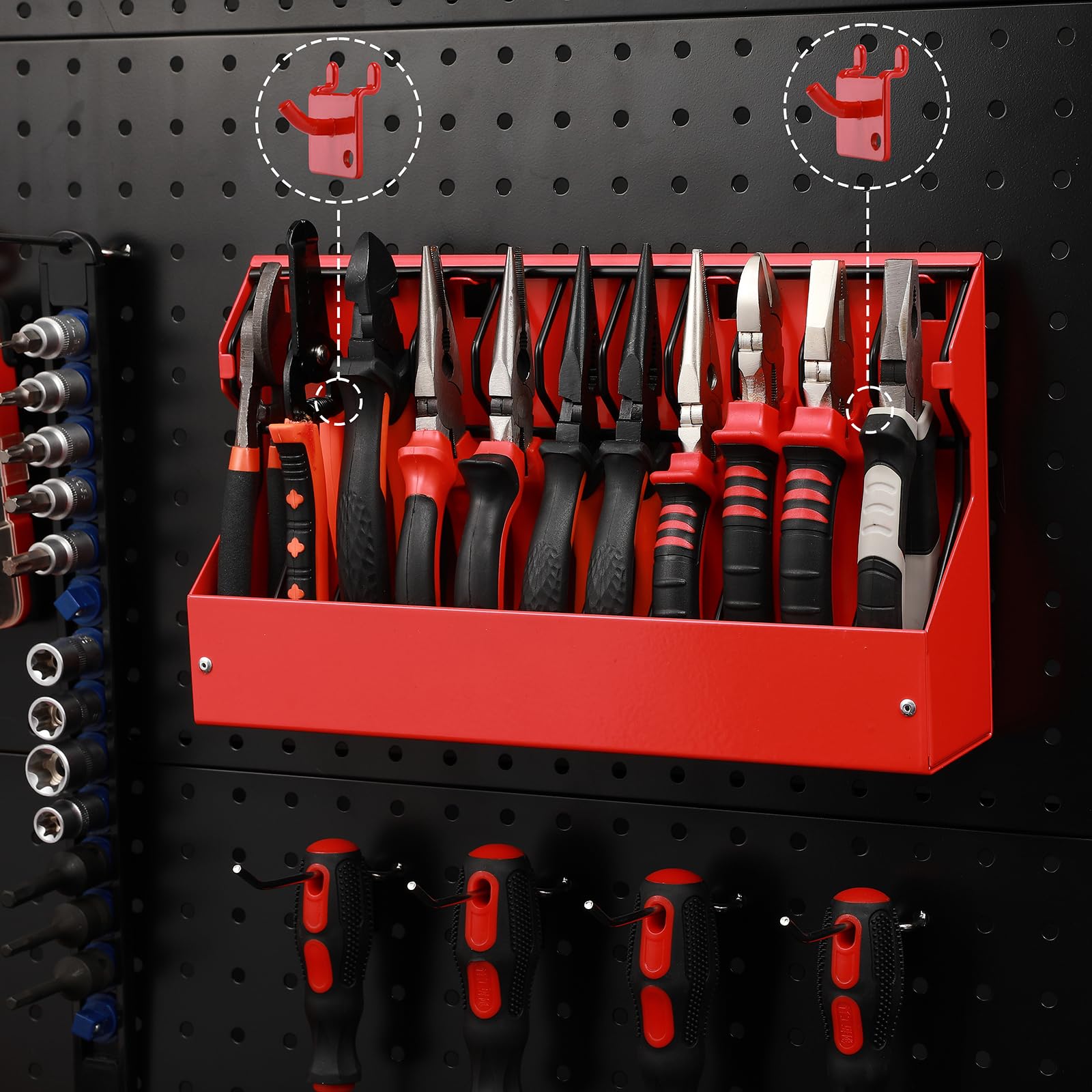 Mayouko steel back support adds stability on workbenches and chests.
