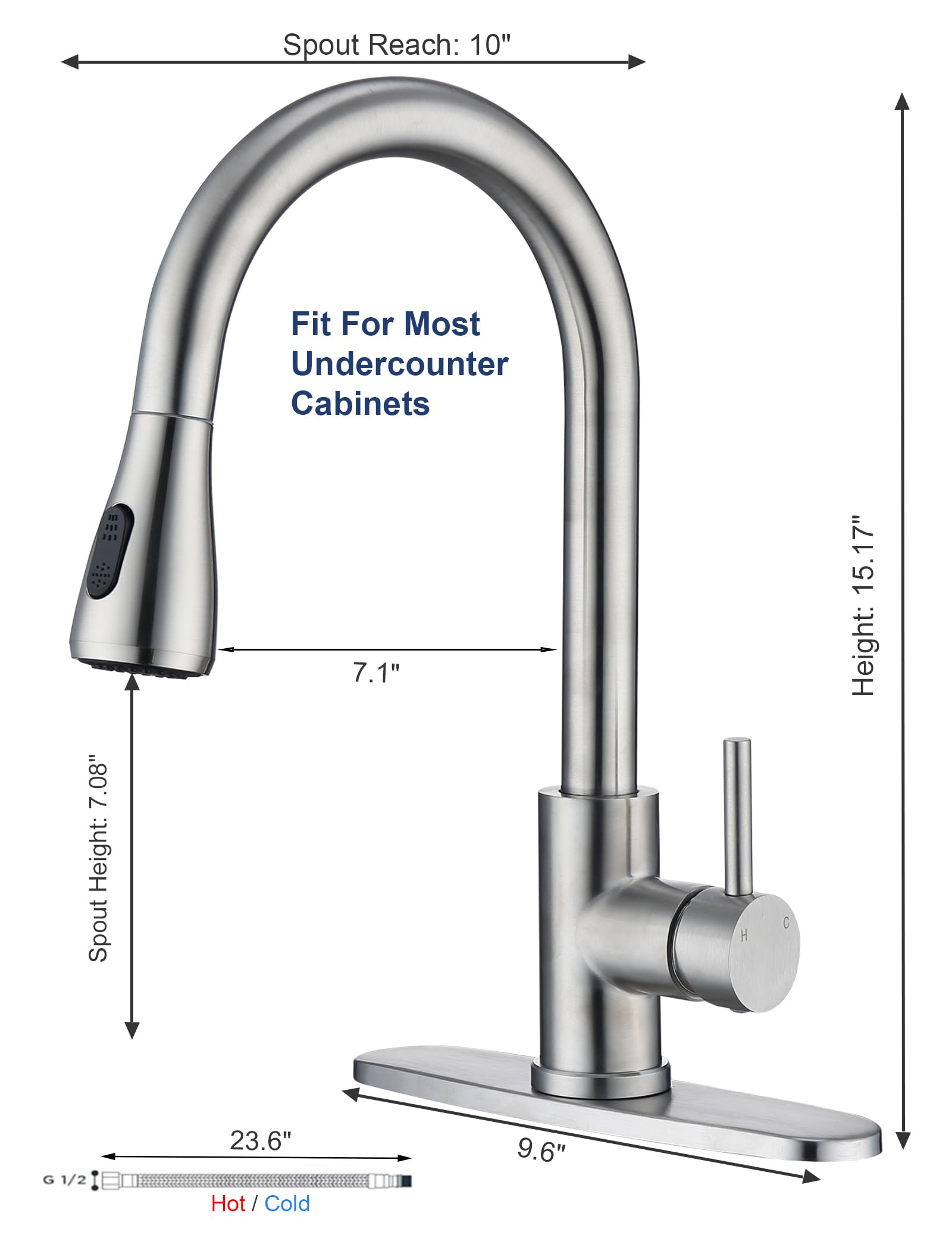MAYYAYA 360-degree swivel faucet for flexible sink tasks