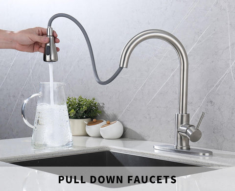 MAYYAYA high arc neck faucet with ample clearance for tall pots