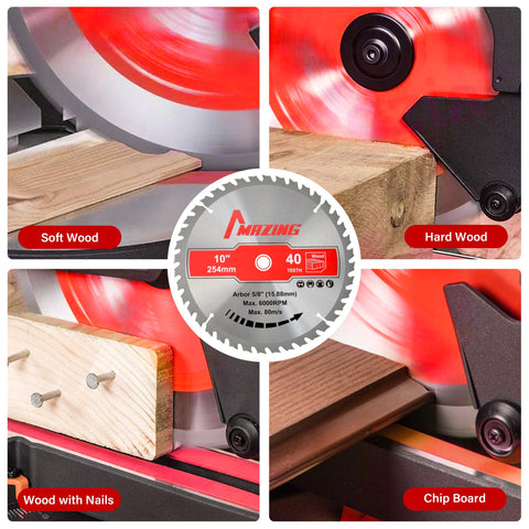 MAZING 2-Pack fits 5/8 inch arbors on miter and table saws