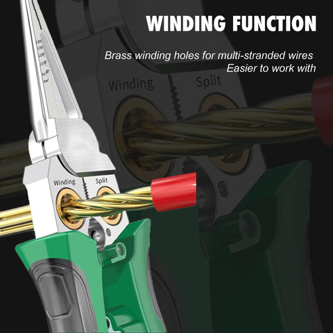 MBCBM sharp jaws provide clean cuts on various conductors.