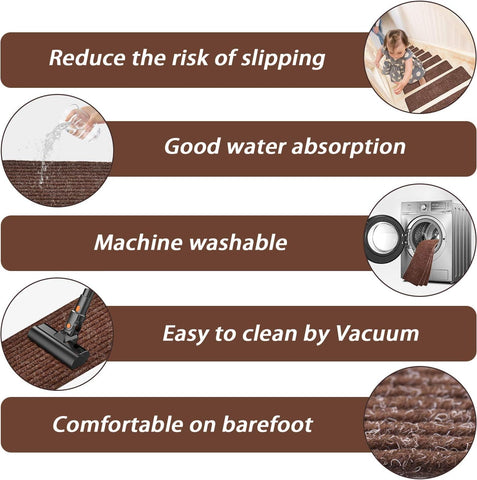 MBIGM anti-skid bottom keeps high-traffic stairways stable and secure.