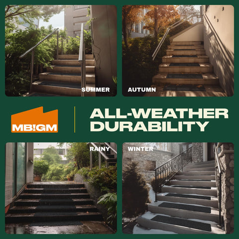 MBIGM outdoor stair tread grip improves traction on wet decks.