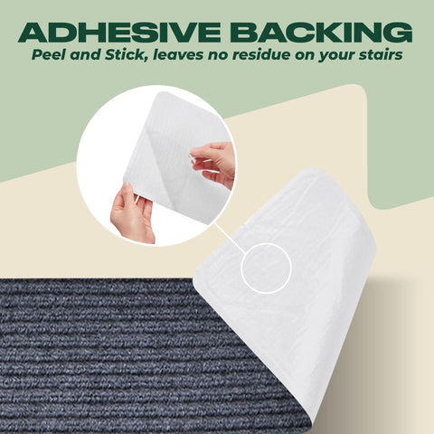 MBIGM stair landing mat with anti-slip bottom protects stairs while reducing slips