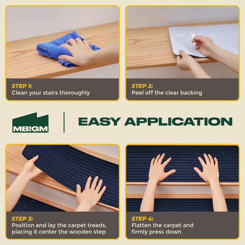 MBIGM stair tread soft texture enhances comfortable footing during daily climbs