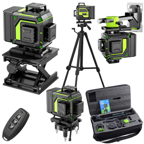 MBYULO 16-line laser level 360 self-leveling for precise room layout and tiling.
