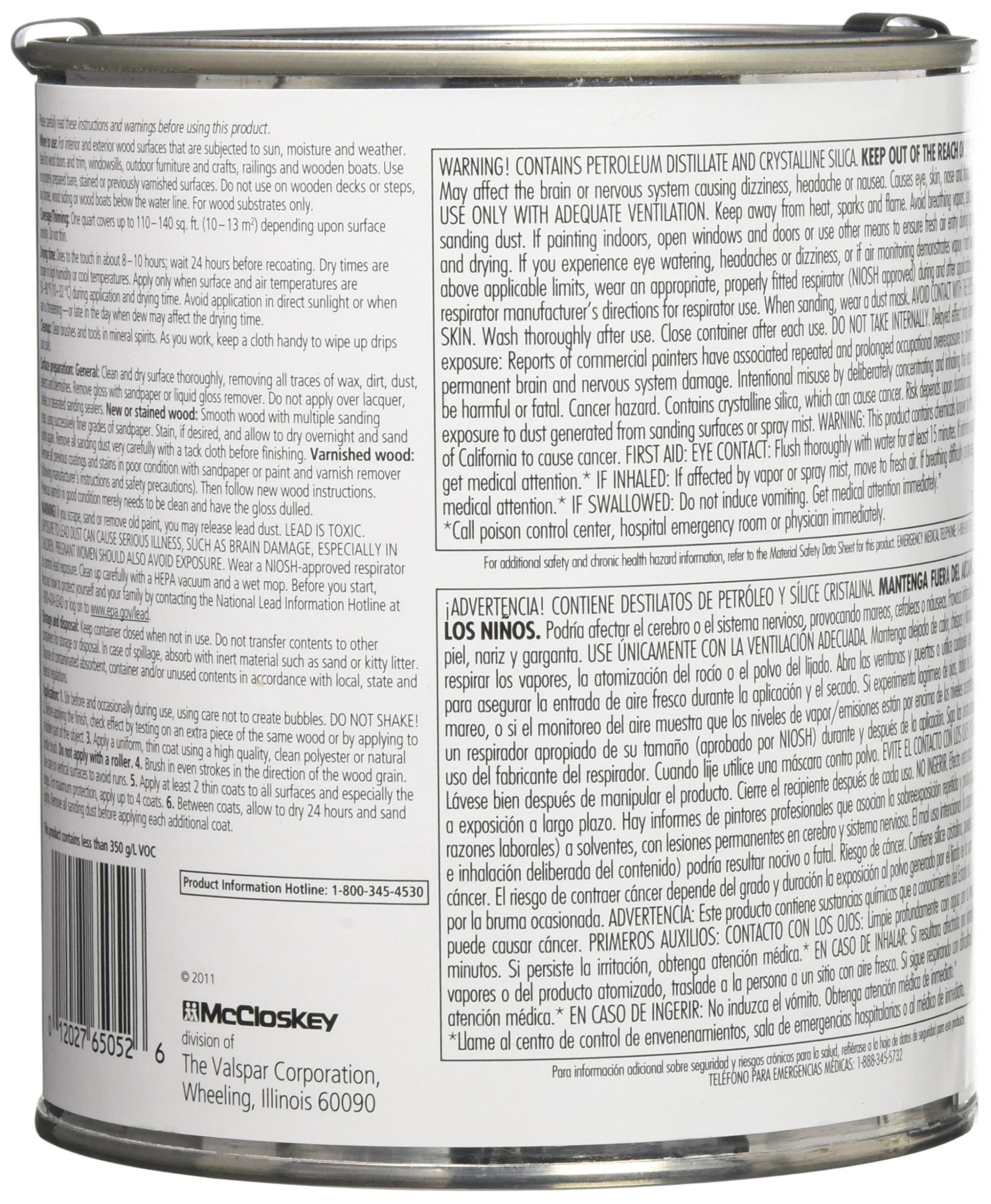 McCloskey 6505 VOC Mow Spar Satin on doors and shutters provides UV protection