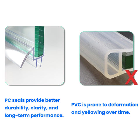 MCOCOD water leak prevention shower seal on glass door