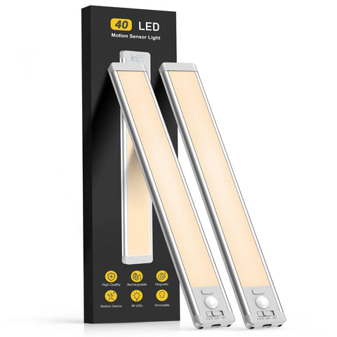 MCGOR 10-inch under-cabinet light with motion sensor illuminating kitchen tasks