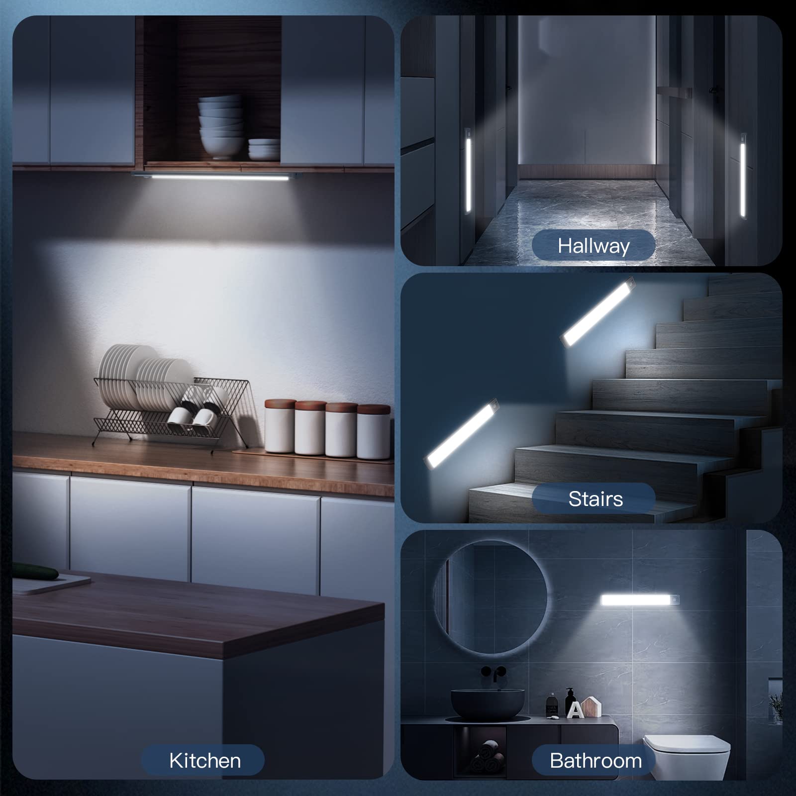 MCGOR easy install light with adhesive mounting on metal surfaces