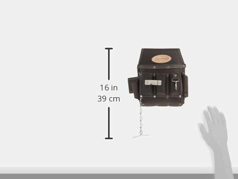 McGuire-Nicholas 526-CC brown belt loop demonstrates secure belt-ready design