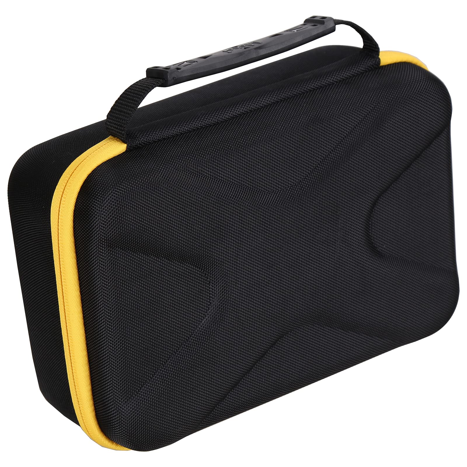 Sturdy carry handle enhances portability between jobs and travels.