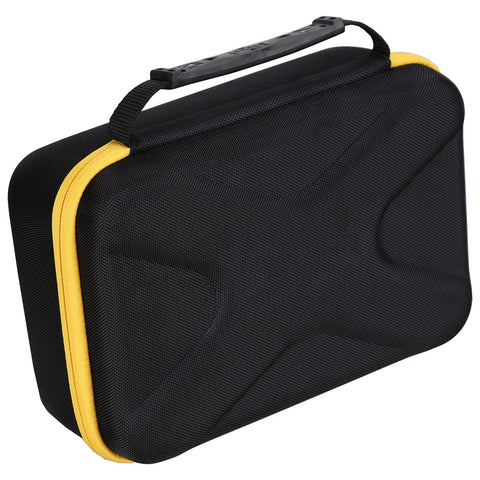 Sturdy carry handle enhances portability between jobs and travels.