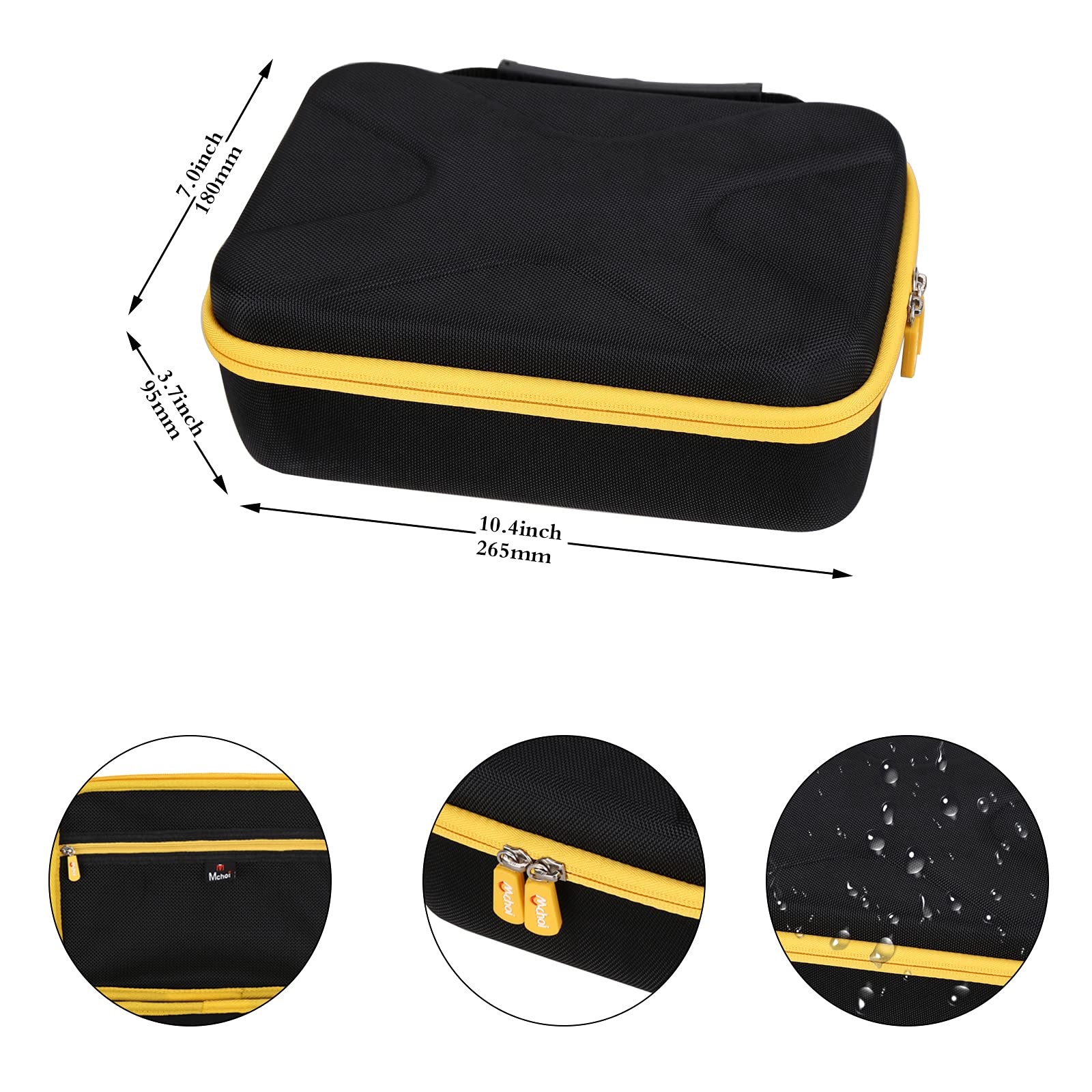 Built-in mesh pouch keeps circuit accessories neatly organized.