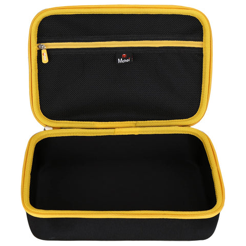 Mesh pocket stores accessories for quick access on site.
