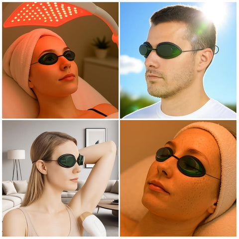 Pack of 2 MCWlaser goggles ready for home or clinic use.
