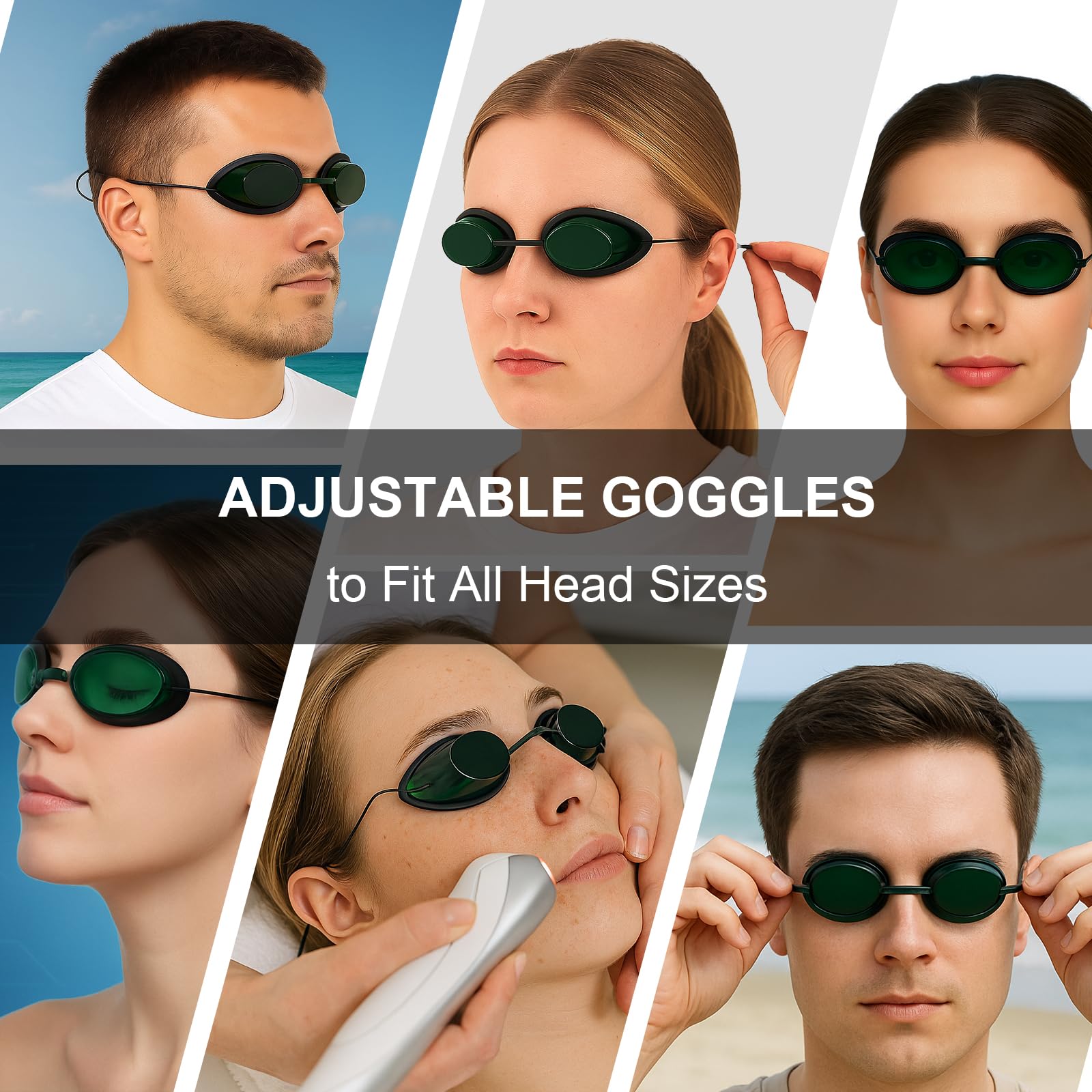 MCWlaser goggles maintain transparent visibility while protecting eyes from stray light.