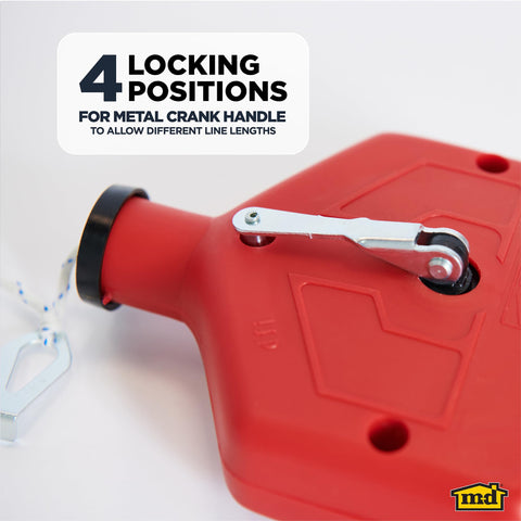 M-D chalk reel high-visibility snaps for easy marking