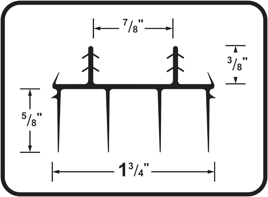 Brown 2-pack kerf-style door bottom by M-D Building Products for doors