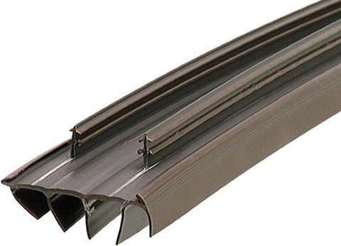 M-D Kerf Style door bottom with vinyl fins seals drafts at the threshold