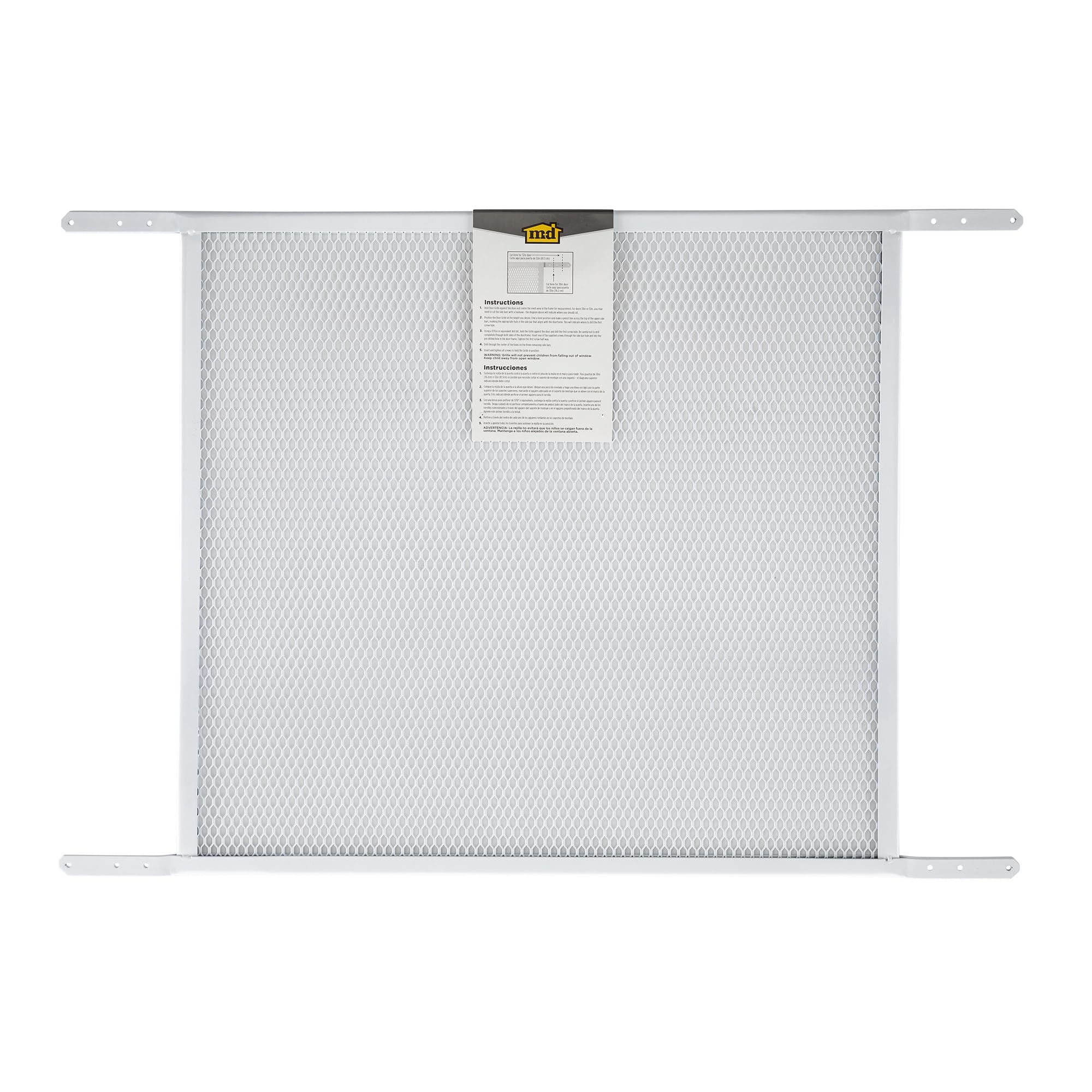 M-D Building Products Door Grille installs easily with minimal tools