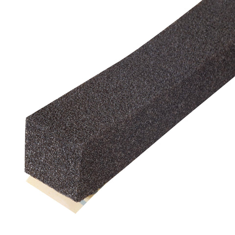 M-D Building Products weatherseal platinum expandable foam roll in black fills uneven gaps for better energy efficiency