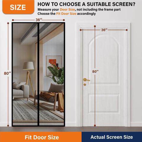 Mdavo screen door installation with adhesive hook tape setup for quick mounting.