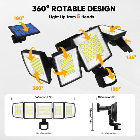 Easy mounting near doors, garages, or gardens.