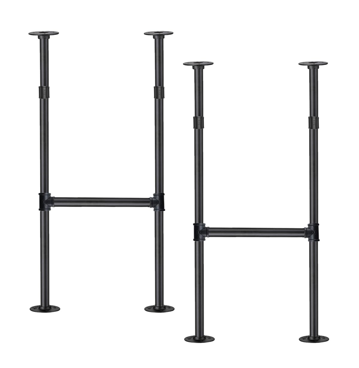 Mdjwjj industrial pipe leg, 38-inch height provides sturdy dining table support.