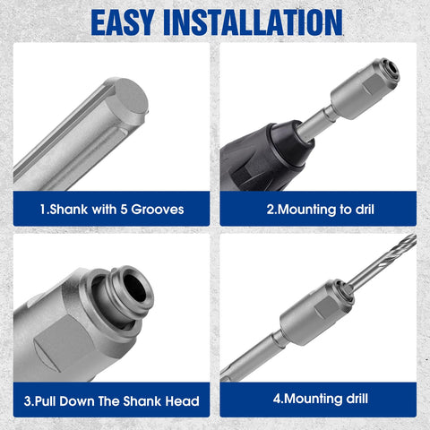 MDKave quick-change shank system enables fast, tool swaps.