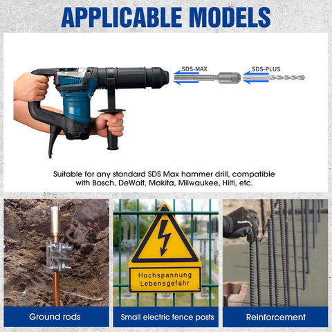 MDKave SDS-Max to SDS-Plus adapter packaging conveys value.