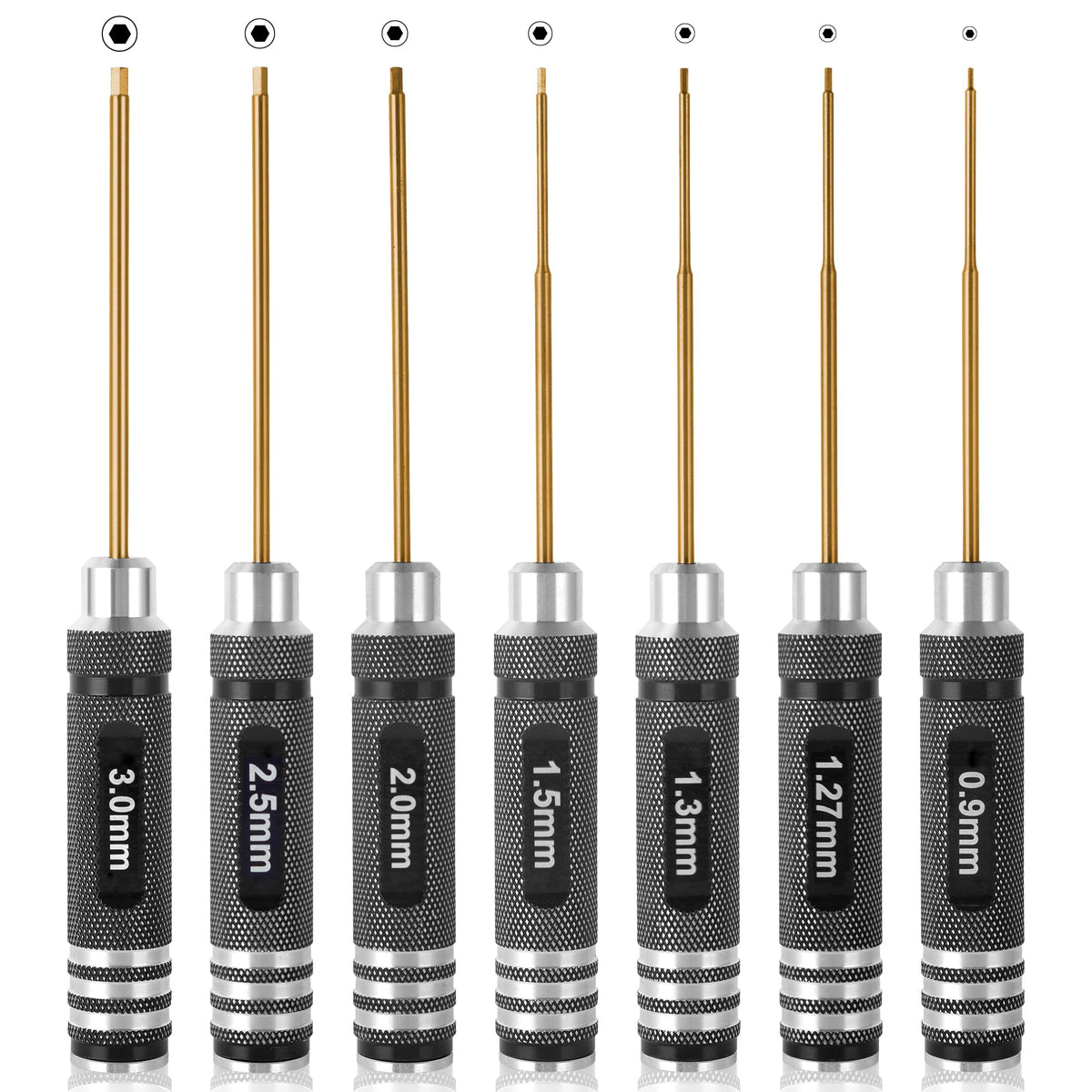 MDLHOBBY 0.9mm Ti-plated hex screwdriver for precise RC assembly