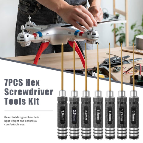 MDLHOBBY 1.5mm Ti-plated hex screwdriver for smooth thread engagement