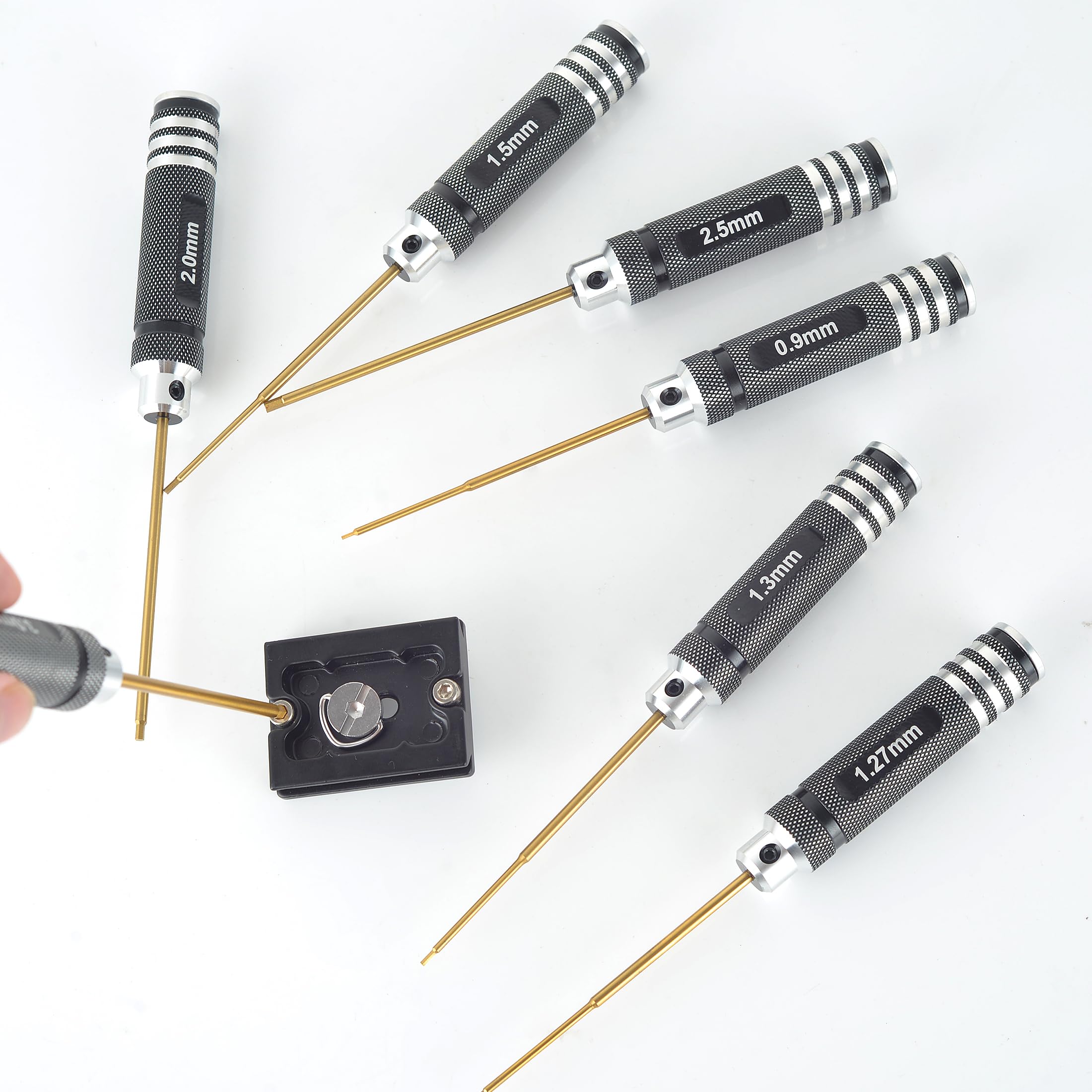 MDLHOBBY 3.0mm Ti-plated hex screwdriver for large fasteners and drones