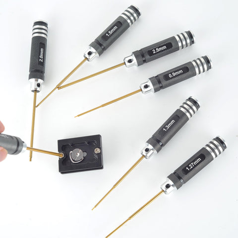 MDLHOBBY 3.0mm Ti-plated hex screwdriver for large fasteners and drones