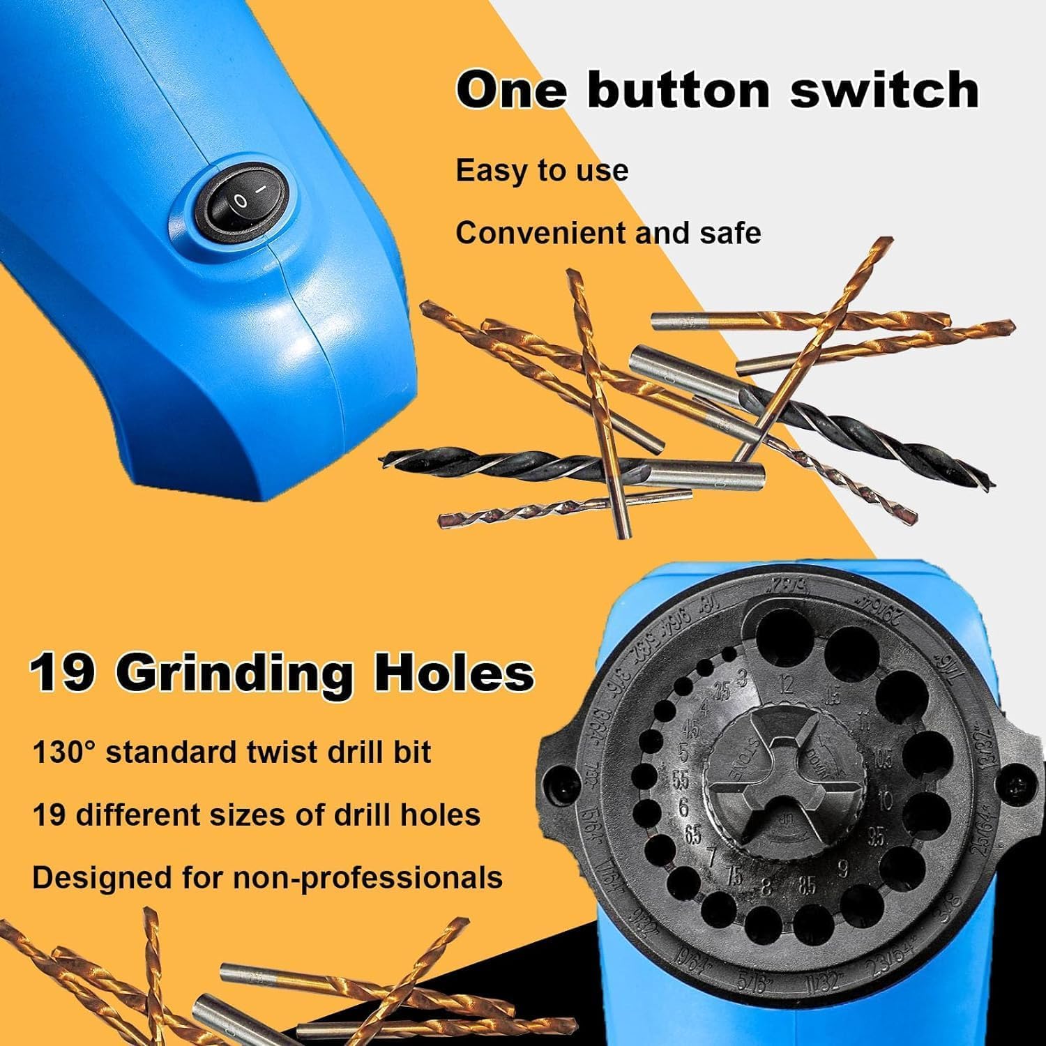 MDPSDS sharpener with replacement grinding wheel to extend life