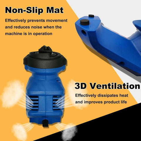 MDPSDS sharpener on non-slip base for safe use
