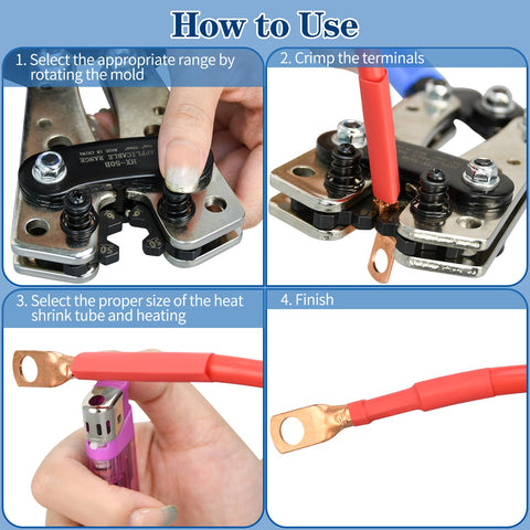 Mdvora ergonomic handle crimping tool for comfortable operation.