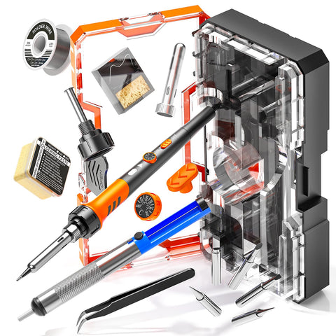 MEAKEST Soldering Iron Premium Kit paste and pump for efficient soldering.