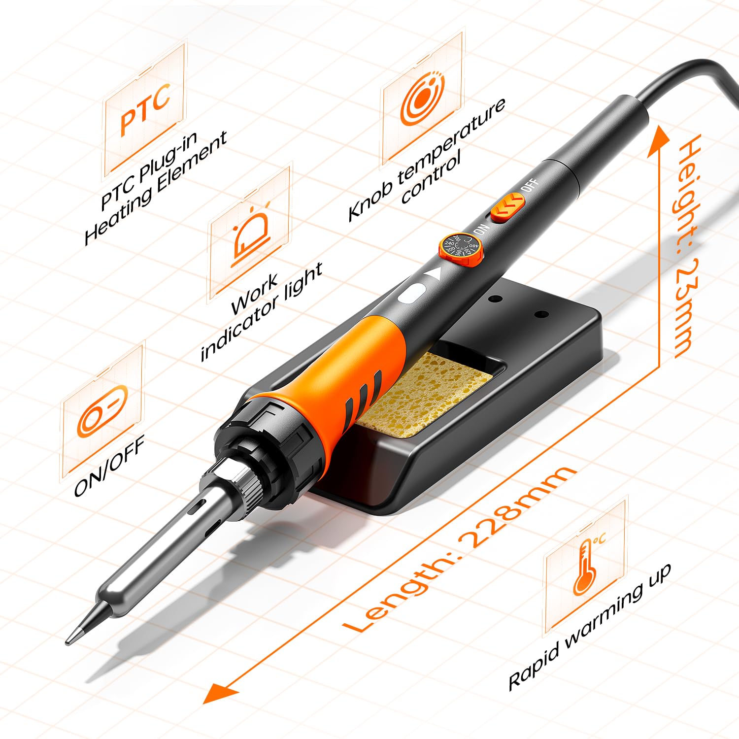 MEAKEST Soldering Iron Premium Kit solder wire spool included.