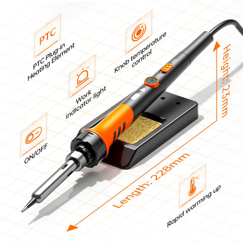 MEAKEST Soldering Iron Premium Kit solder wire spool included.